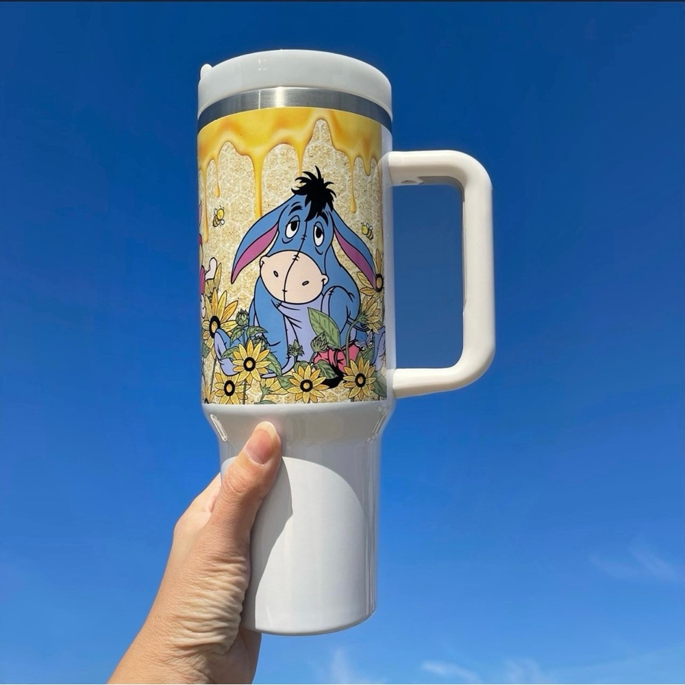 Custom Tumble Disney Winnie the Pooh Brand new 40 oz double wall stainle… - Picture 2 of 5